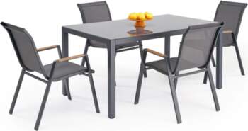 Halmar HOVER garden table, grey /