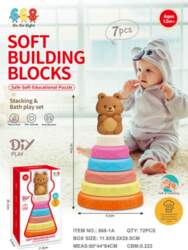 ... Coloured Soft Pyramid Teddy Bear