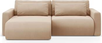 Cosmopolitan Design Corner Sofa With Bed