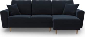 Cosmopolitan Design Corner Sofa With Bed