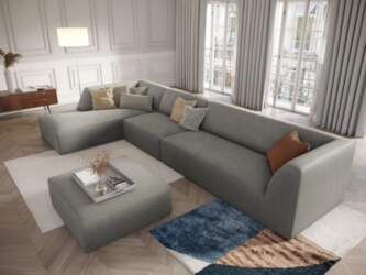 Cosmopolitan Design Modular Left Corner Sofa