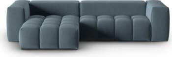 Cosmopolitan Design Velvet Modular Left Corner