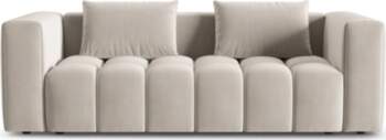 Cosmopolitan Design Velvet Sofa With Bed