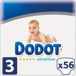 Dodot Sensitive Diapers Size 3 56