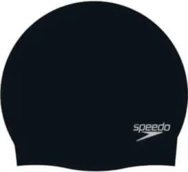 Speedo Plain Moulded silicon cap, black