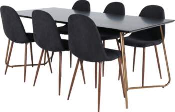 VentHon Petra Dining Table , Distressed Copper