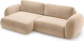 Cosmopolitan Design Corner Sofa With Bed