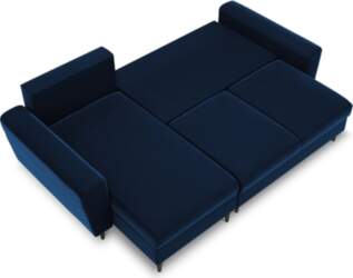 Cosmopolitan Design Corner Sofa With Bed