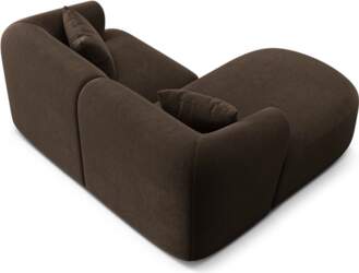 Cosmopolitan Design Velvet Modular Left Corner