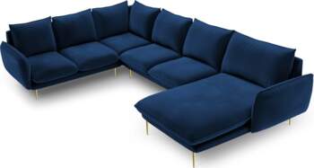 Cosmopolitan Design Velvet Panoramic Left Corner