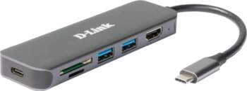 D-Link DUB-2327 6-in-1 USB-C hub mit