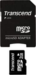 SD microSD Card   2GB Transcend w/adapter
