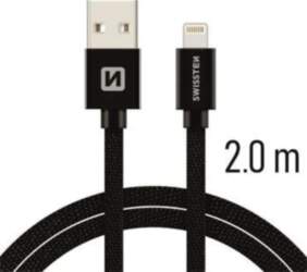 Swissten Textile Fast Charge 3A Lightning
