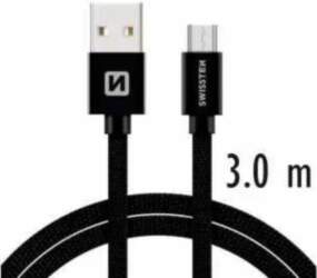 Swissten Textile Quick Charge Universal Micro