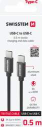 Swissten Textile USB-C / USB-C Datu