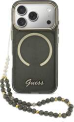 Guess IML Glitters Script Strap MagSafe