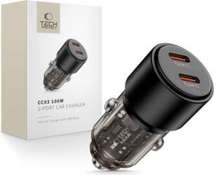 Auto lādētājs Tech-Protect CC03 2x USB-C