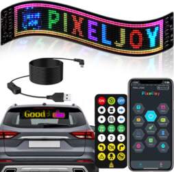 Programmējams elastīgs LED panelis automašīnas logam