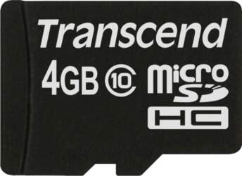 Transcend microSDHC 4 GB Class 10