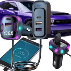 Bluetooth FM modulators automašīnai 12-24V ar