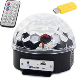 LED diskotēkas bumba ar MP3, USB