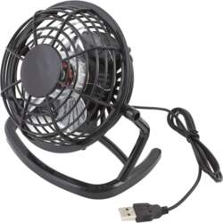 USB galda ventilators, melns - usb