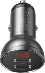 Baseus Digital Quick Car Charger 2xUSB
