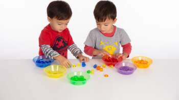 Montessori Translucent Colour Sorting Bowls