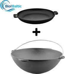 Set Cast iron cauldron 12 L