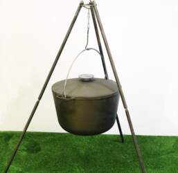 Set Cast iron cauldron 10 L