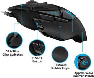 Mouse Logitech G502 gaming wired USB