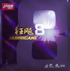 Gumija galda tenisa raketei DHS Hurricane