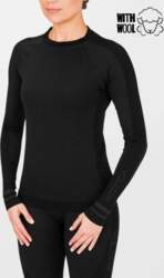 VOLCOM W Engineered Crew Black termoveļa