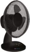 DEDRA 9" galda ventilators, melns (DA-0900B)