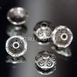 Pērļu cepurīte 9 mm sudraba krāsa