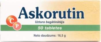 Askorutin, 50 tabletes