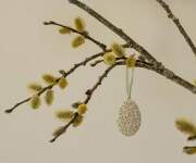 Metāla ornaments, Easter egg, branches