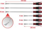 Clip removal set, 6 pcs, KS