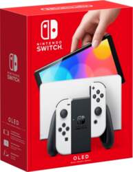 Nintendo Switch OLED konsole (ar balta