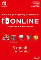 Nintendo Switch ONLINE 3mēn. abonements (EU)