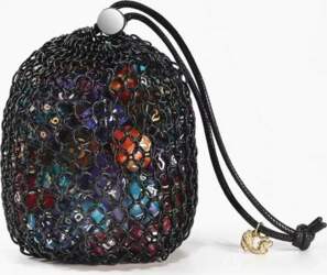 Chainmail Dice Bag - Black