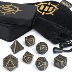Tabletop RPGs 7pc Metal Dice Set