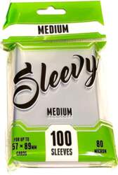 Sleevy MEDIUM – Clear (100 sleeves