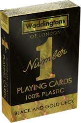 Waddingtons Playing Cards - Black and
