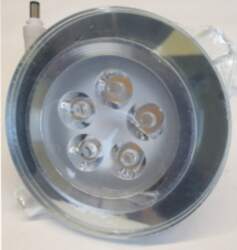 LED panelis 5WZ/A stikls/apaļš