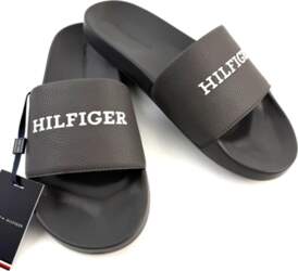 TOMMY HILFIGER EMBOSSED POOL SLIDE 42