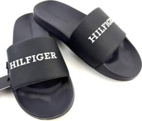 TOMMY HILFIGER EMBOSSED POOL SLIDE 42