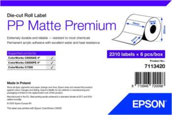 Epson PP Matte Label Premium Pašlīmējošās