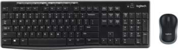 Logitech MK270 Wireless Keyboard+Mouse, Black, Silver