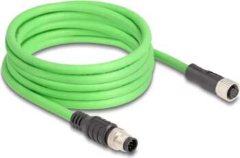 Tīkla kabelis DeLOCK M12 Cable A-coded